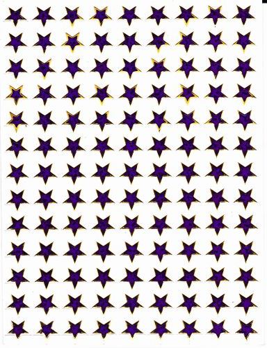 Sterne Stern lila Aufkleber Sticker metallic Glitzer Effekt für Kinder Basteln Kindergarten Geburtstag 1 Bogen 318