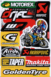 Sponsor sponsors logo sticker motorcycle scooter skateboard car tuning model building self-adhesive 321