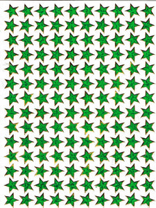 Sterne Stern grün Aufkleber Sticker metallic Glitzer Effekt für Kinder Basteln Kindergarten Geburtstag 1 Bogen 322