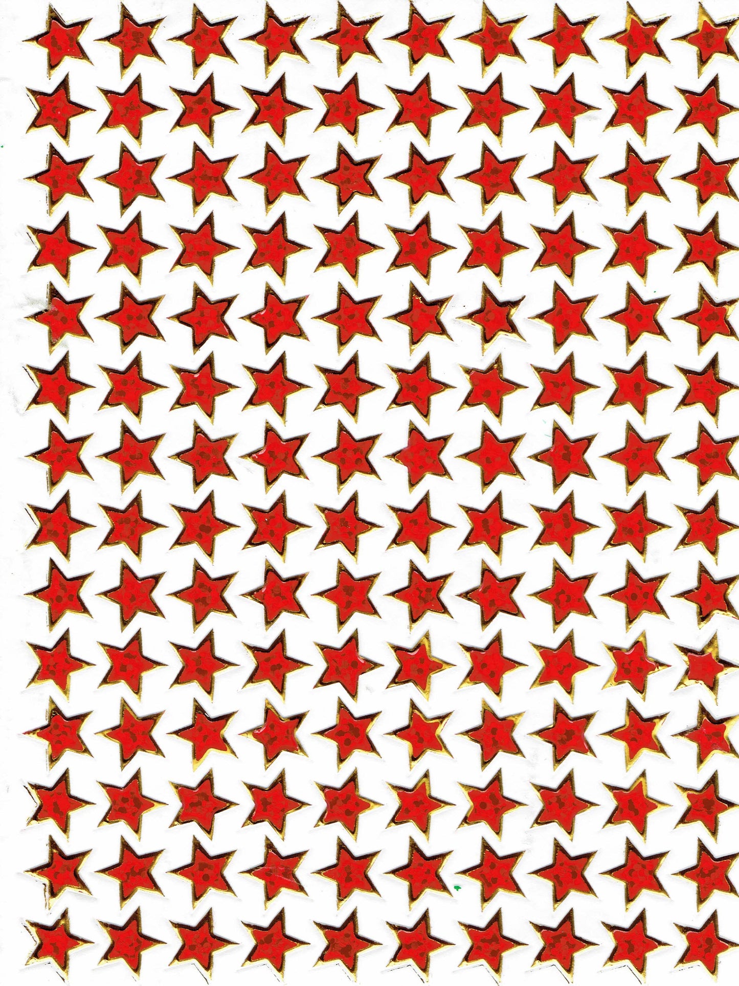 Étoile étoile rouge autocollant autocollant métallisé effet scintillant pour enfants artisanat maternelle anniversaire 1 feuille 334