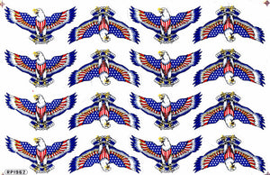 USA eagle head swing wings sticker motorcycle scooter skateboard car tuning model building self-adhesive 334