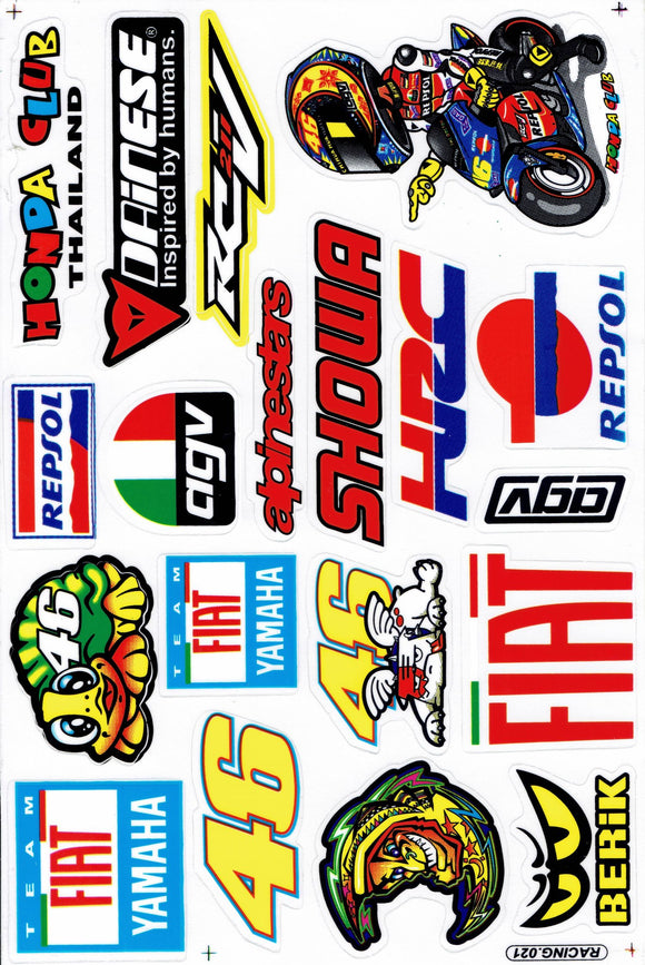 Sponsor Sponsoren Logo Aufkleber Sticker Motorrad Roller Skateboard Auto Tuning Modellbau selbstklebend 350