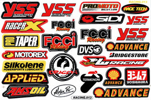 Sponsor sponsors logo sticker motorcycle scooter skateboard car tuning model construction self-adhesive 351