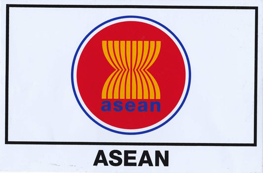 Drapeau : ASEAN autocollant moto scooter skateboard voiture tuning auto-adhésif 356