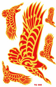 Eagle head swinging wings sticker motorcycle scooter skateboard car tuning model building self-adhesive 374