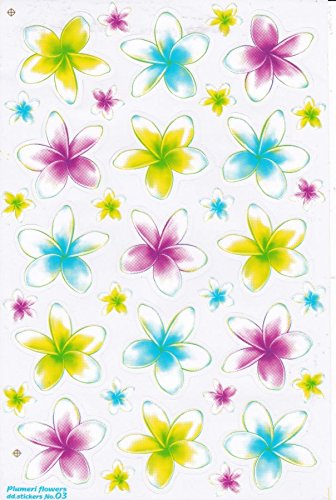 Orchideen Hibiskus Blumen Pflanzen Aufkleber Sticker für Kinder Basteln Kindergarten Geburtstag 1 Bogen 381