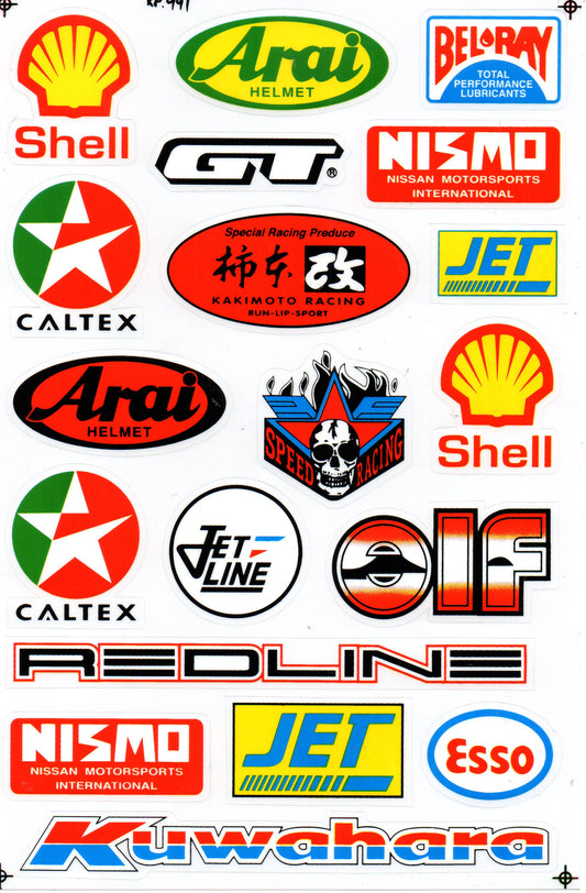 Sponsor sponsors logo autocollant moto scooter skateboard voiture tuning modélisme auto-adhésif 386