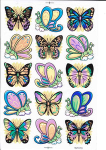 Butterflies Insects Animals Stickers for Children Crafts Kindergarten Birthday 1 sheet 395
