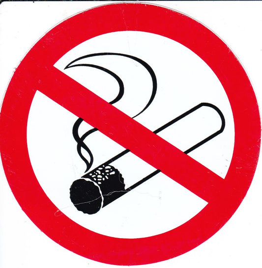 Prohibited "smoking cigarettes" round sticker sticker self-adhesive 395