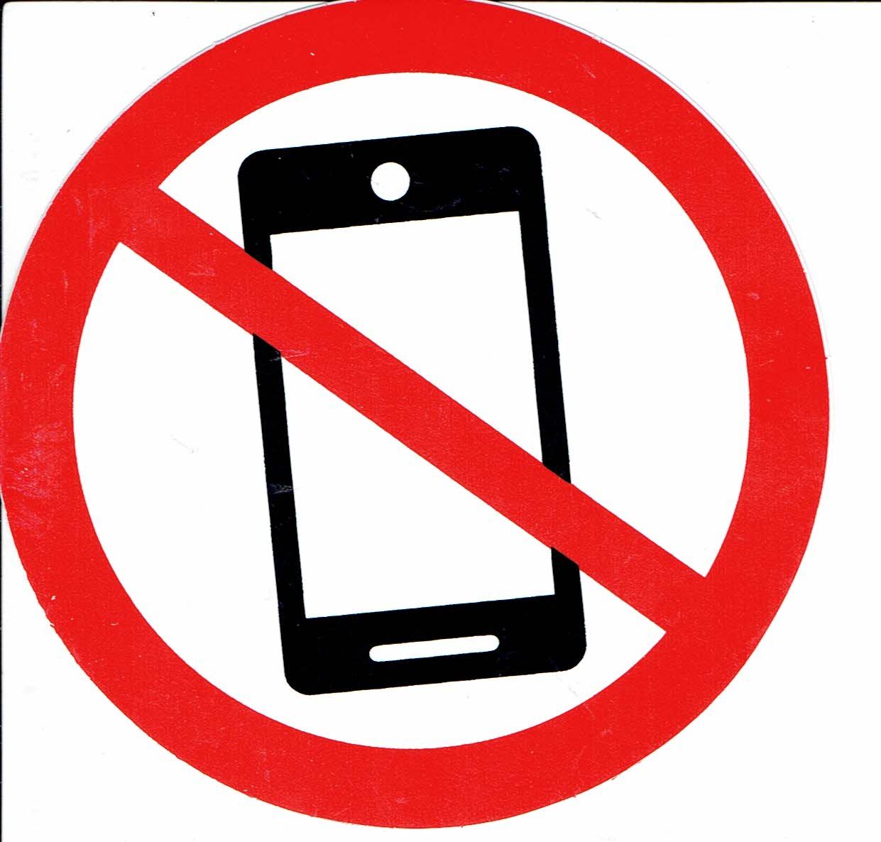Verboten " Handy Smartphone Telefon " rund Aufkleber Sticker selbstklebend 399