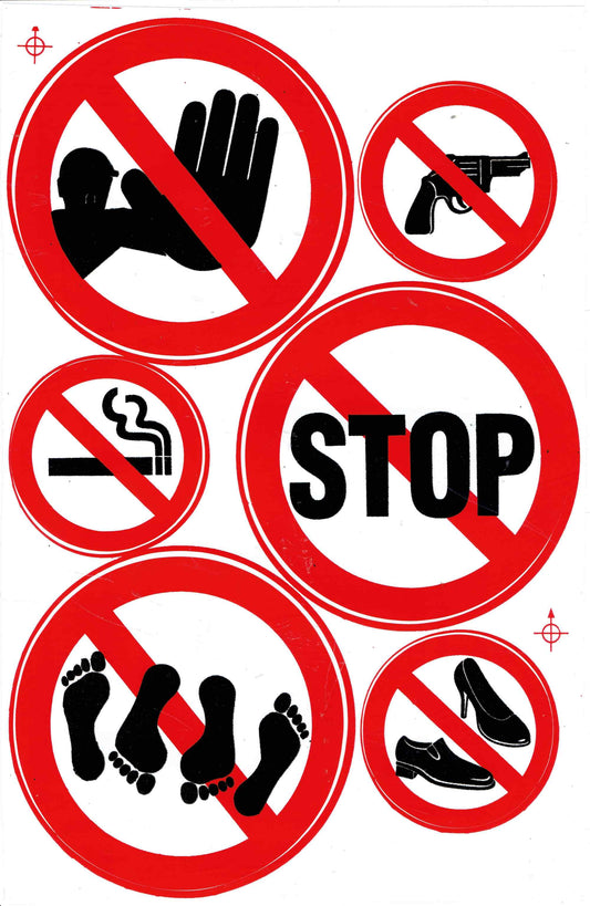 Verboten Rauchen barfuss Schuhe Aufkleber Sticker Motorrad Roller Skateboard Auto Tuning selbstklebend