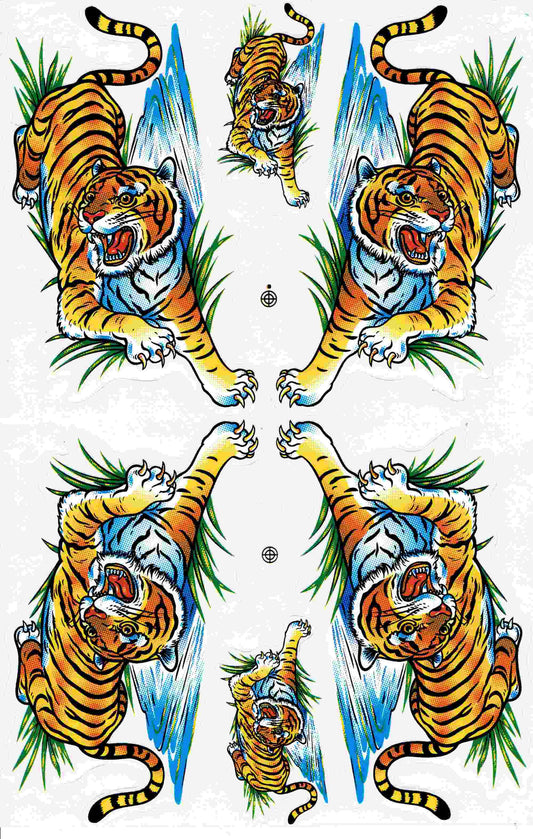Tiger sticker motorcycle scooter skateboard car tuning model building self-adhesive 055