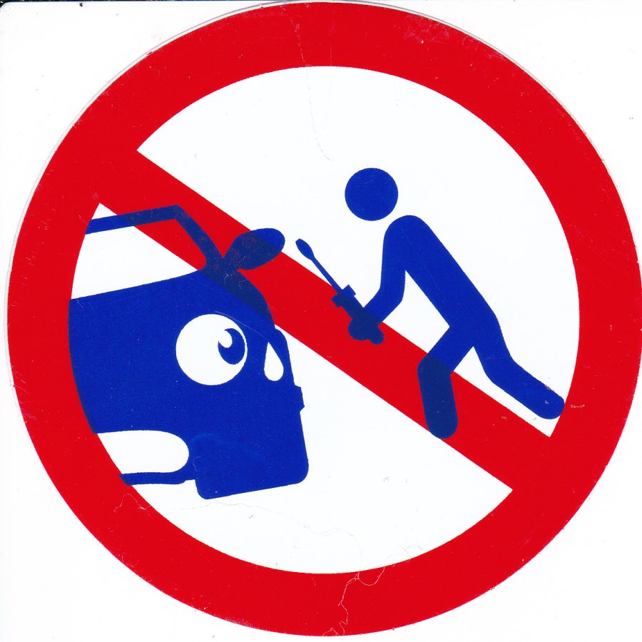 Verboten " Auto aufbrechen " rund Aufkleber Sticker selbstklebend 416