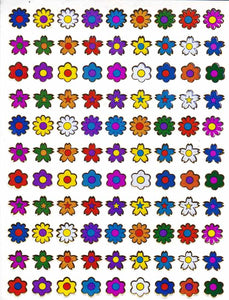 Sonnenblumen Blume Blumen bunt Aufkleber Sticker metallic Glitzer Effekt Kinder Basteln Kindergarten 1 Bogen 419