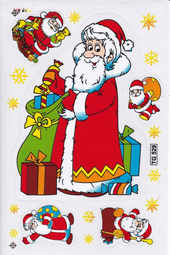 Weihnachten Schneemann Nikolaus Aufkleber Sticker für Kinder Basteln Kindergarten Geburtstag 1 Bogen 438