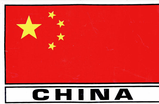 Flagge: China Aufkleber Sticker Motorrad Roller Skateboard Auto Tuning selbstklebend 445