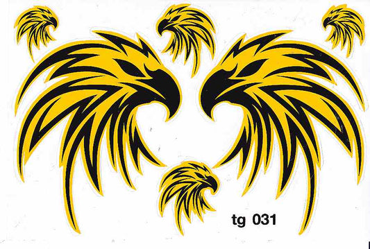 Eagle head swinging wings sticker motorcycle scooter skateboard car tuning model building self-adhesive 449
