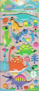 3D Dinosaurier Dino Jurassic T-Rex Raptor Aufkleber Sticker für Kinder Basteln Kindergarten Geburtstag 1 Bogen 458