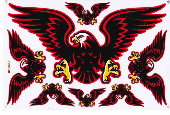 Eagle head swinging wings sticker motorcycle scooter skateboard car tuning model building self-adhesive 461