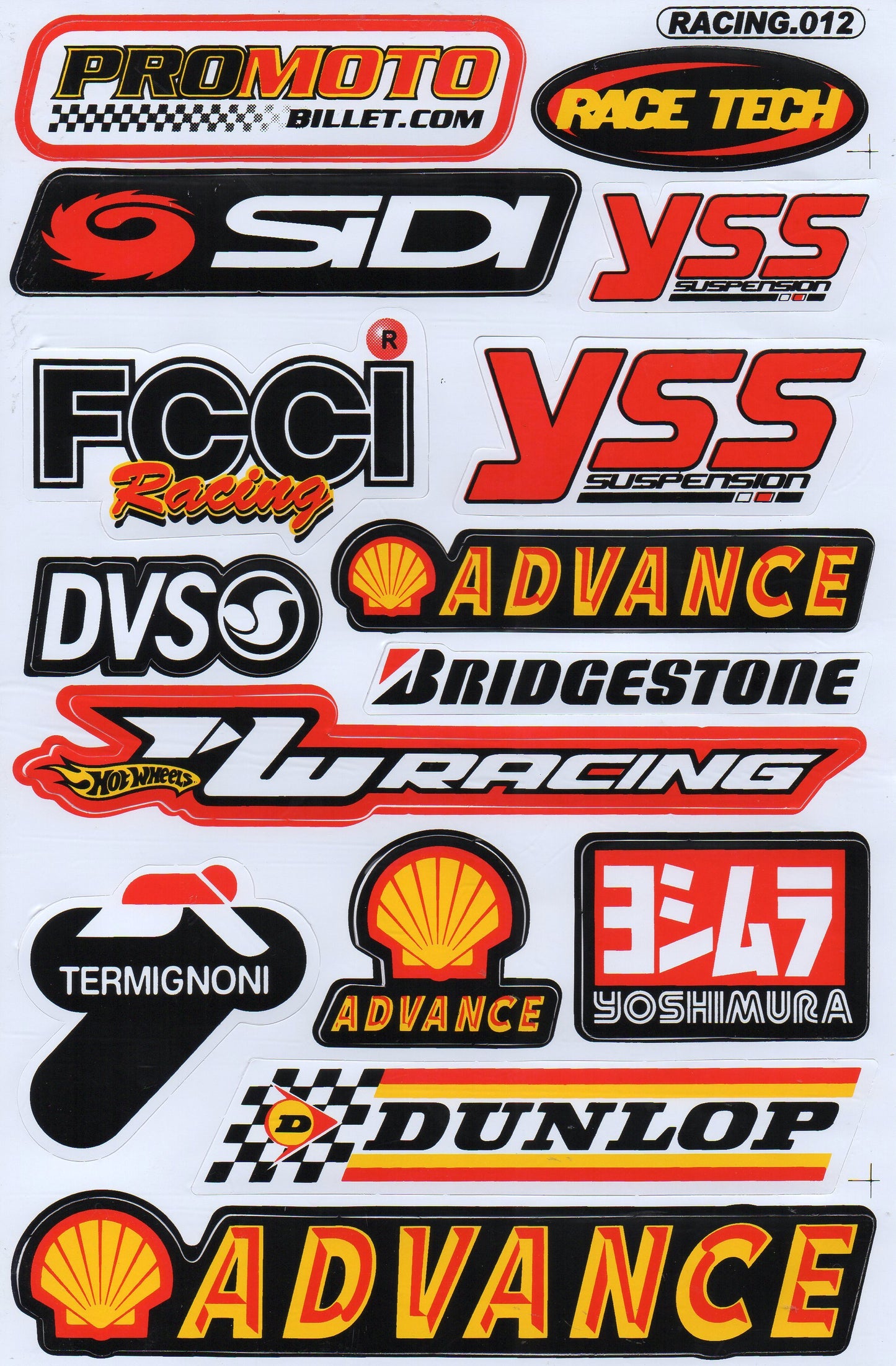 Sponsor sponsors logo autocollant moto scooter skateboard voiture tuning modélisme auto-adhésif 463