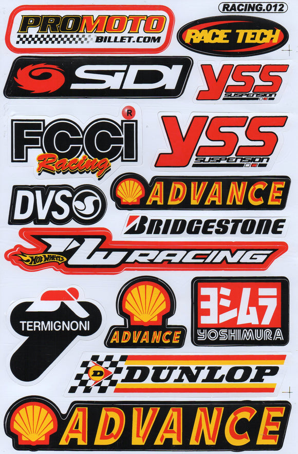 Sponsor sponsors logo sticker motorcycle scooter skateboard car tuning model building self-adhesive 463