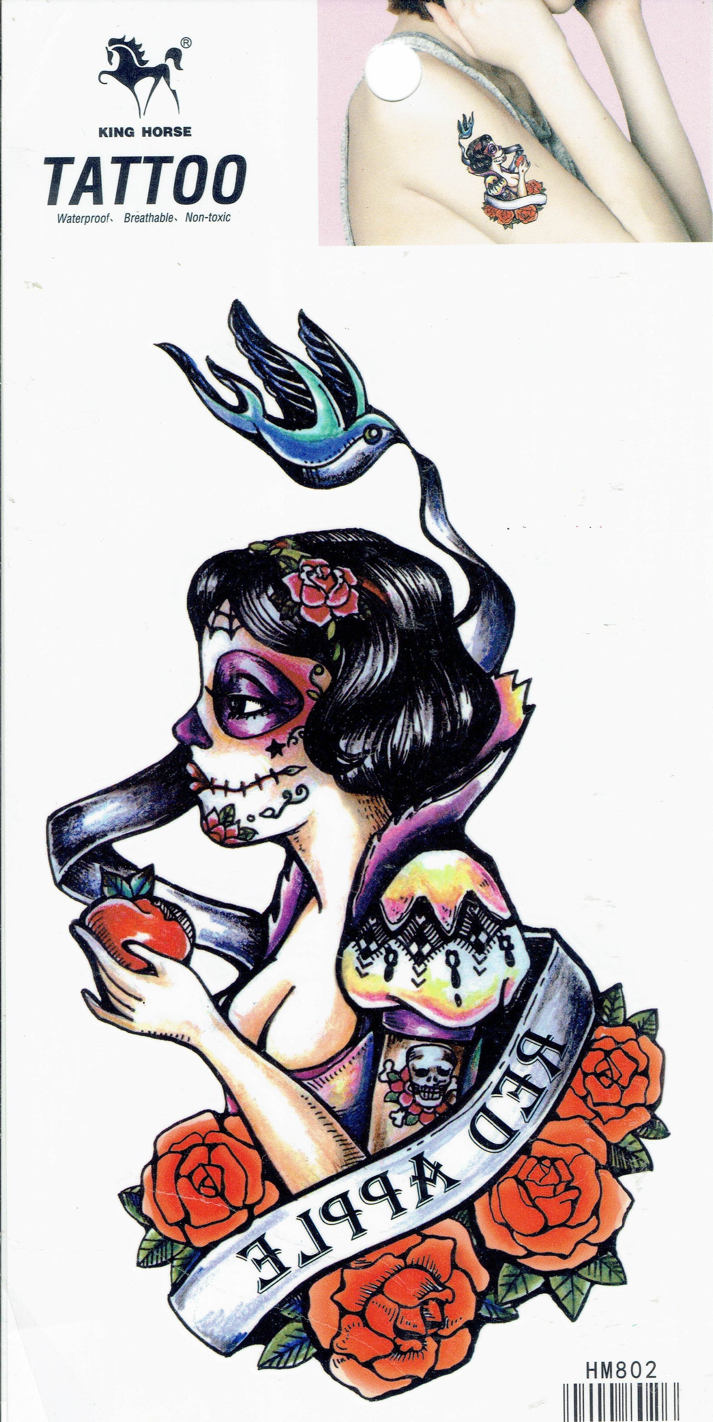 Tattoo - Mexiko - Aufkleber Sticker für Kinder Erwachsene 1 Bogen selbstklebend 16x10cm 469