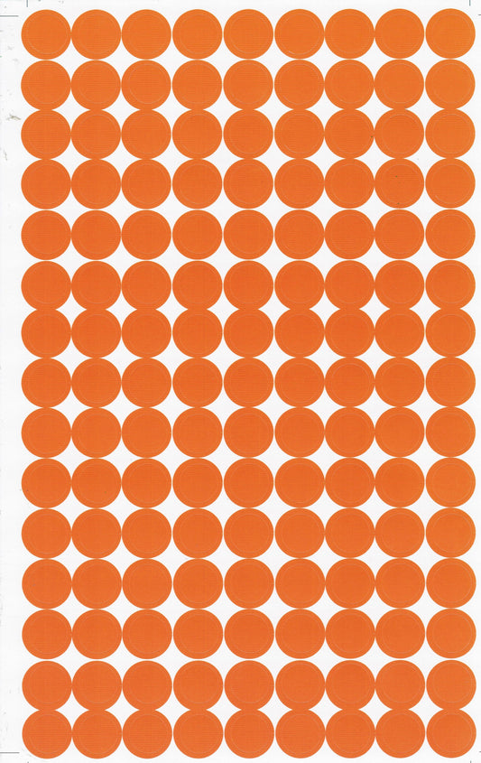 Dots Punkte Kreise Ball rund orange Aufkleber Sticker für Kinder Basteln Kindergarten Schule 1 Bogen 526
