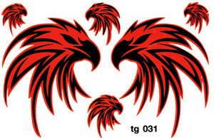 Eagle head swinging wings sticker motorcycle scooter skateboard car tuning model building self-adhesive 528