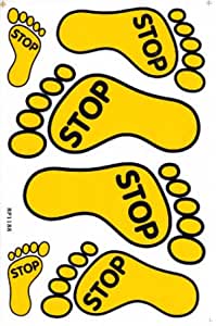STOP foot sticker motorcycle scooter skateboard car tuning model building self-adhesive 528