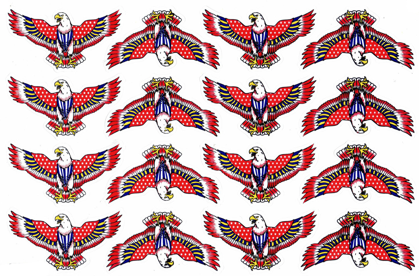 Eagle head swinging wings sticker motorcycle scooter skateboard car tuning model building self-adhesive 539