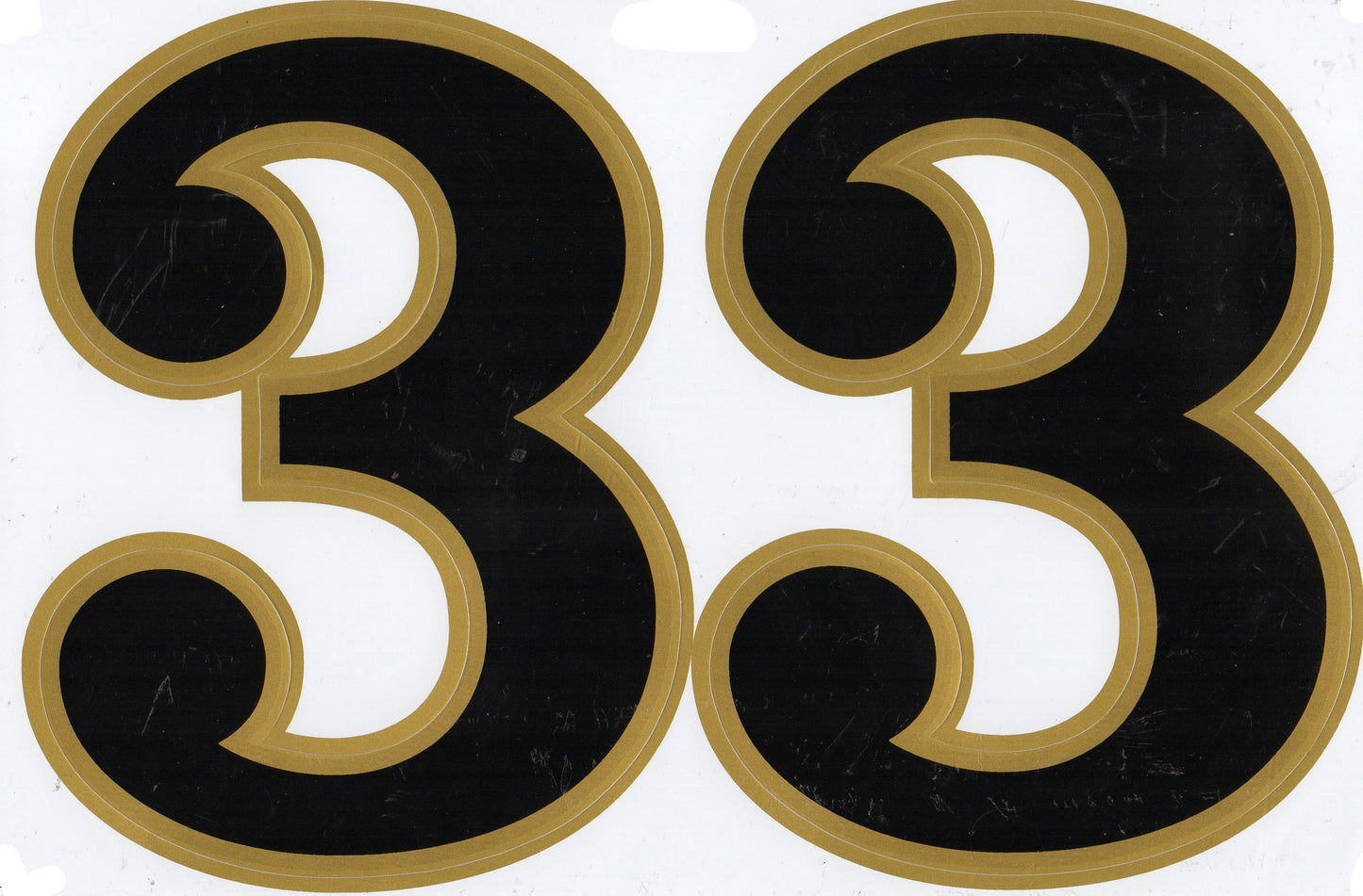 Large number 3 black 165 mm high sticker motorcycle scooter skateboard car tuning model building self-adhesive 549