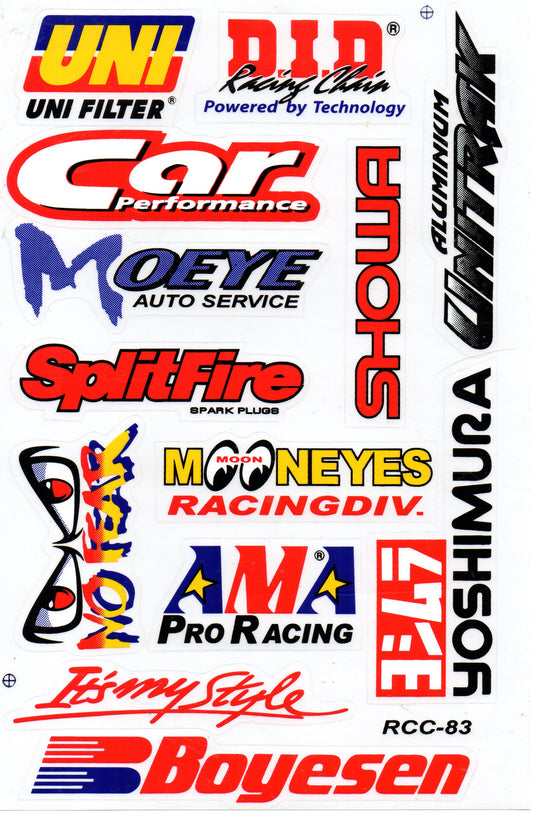 Sponsor sponsors logo sticker motorcycle scooter skateboard car tuning model building self-adhesive 551