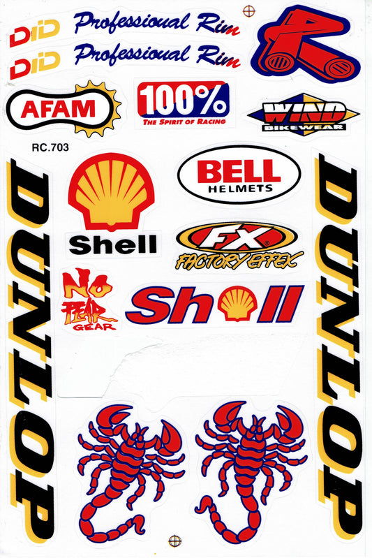 Sponsor sponsors logo sticker motorcycle scooter skateboard car tuning model building self-adhesive 563