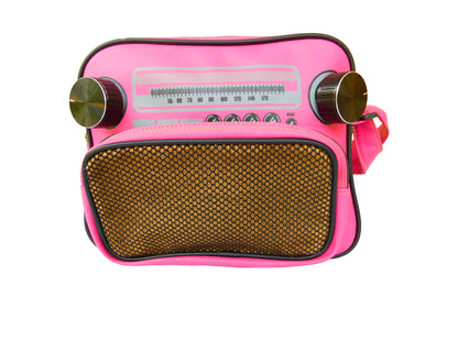 Radio portable radio vintage rétro sac à main sac bandoulière sac femme étudiante 32 x 26 x 10 cm