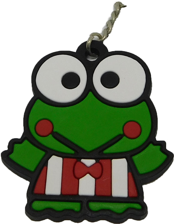 frog toad green frog prince animals colorful Key ring made of rubber