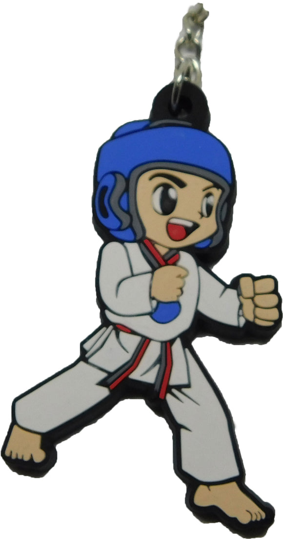 Taekwondo Sport Karate Kampfsport Schlüsselanhänger aus Kautschuk