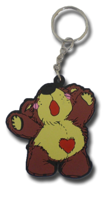 Teddy Bear Teddy Bear Love Animals porte-clés coloré en caoutchouc