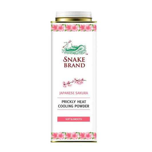 Snake Brand Prickly Heat Poudre de refroidissement en poudre 280 grammes douce et lisse 