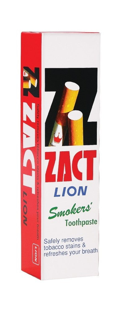 ZACT LION dentifrice pour fumeur dentifrice pour fumeur aidé avec les dents qui glissent du tartre 160g